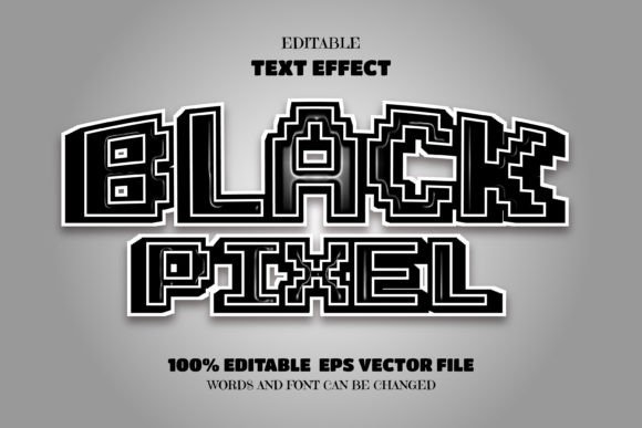 Black Pixel Text, Editable Font Effect: A Practical Guide to Strategic Design Decisions