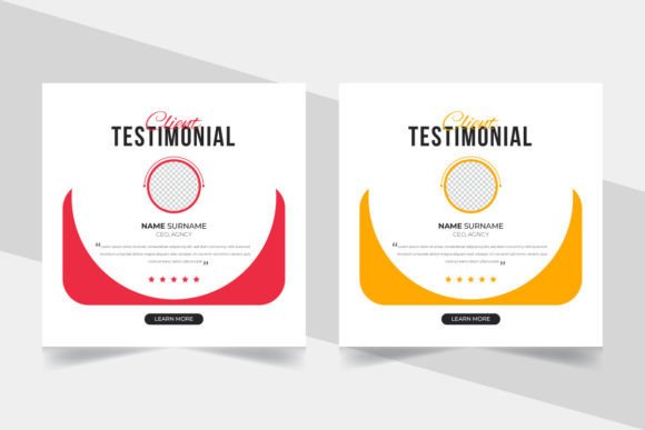 Client Review Web Banner Template for Authentic Testimonials