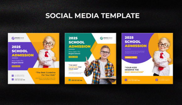 Creative Kids Education Social Media Post Banner Ideas
