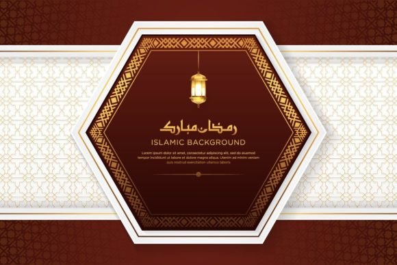 Elegant Polygon Style Islamic Background Design