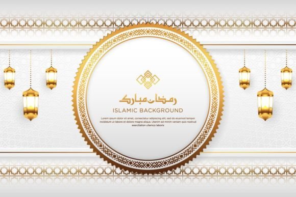 Elevating Design with Luxury Circle Style Islamic Background