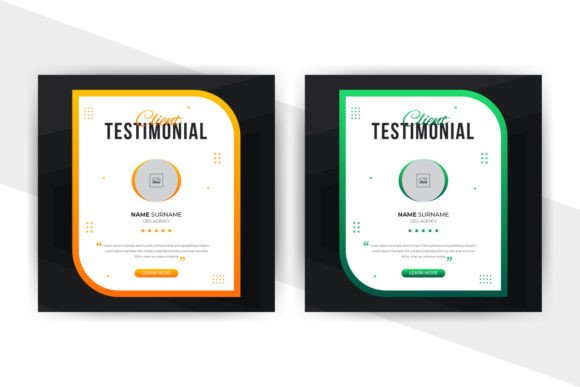 Evaluating the Client Testimonial Social Media Post Design Template