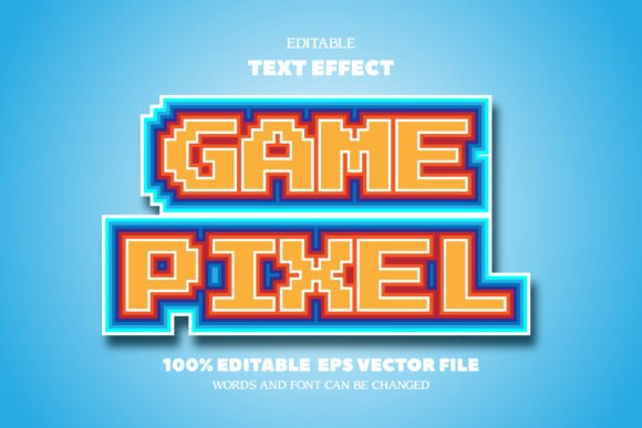 Geme Pixel Text, Editable Font Effect: Redefining Custom Typography for Modern Creatives