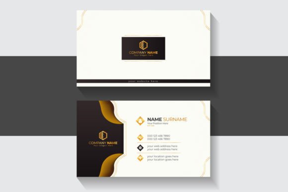 Golden Creative Luxury Business Cards: Design with Impact