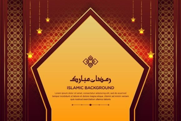 Golden Islamic Ornamental Background