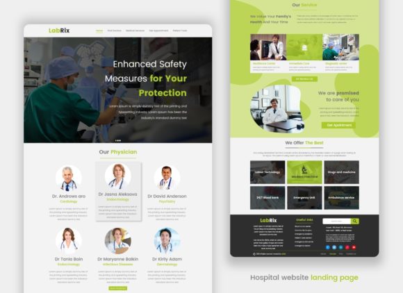 Healthcare Medical Landing Page: A Modern One-Page Template