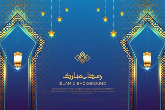 Luxury Glowing Lighting Background for Ramadan Designs