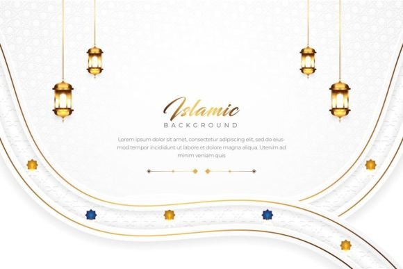 Luxury White and Gold Islamic Background – Using It Right for Stunning Designs