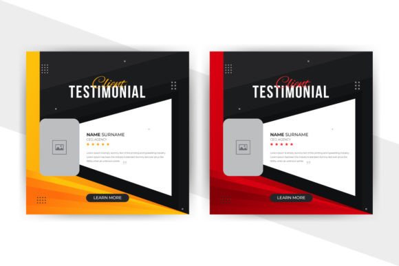 Modern Client Testimonial Social Media