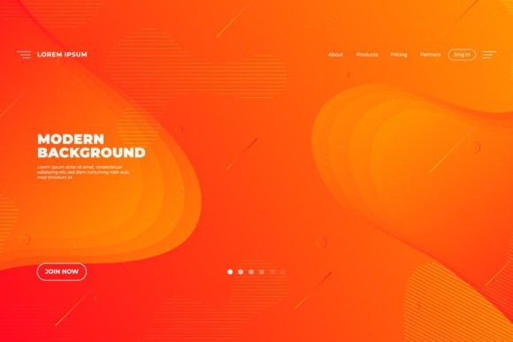 Modern Landing Page Background