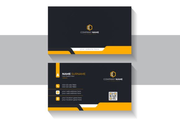 Orange Elegant Corporate Business Card Template That Works