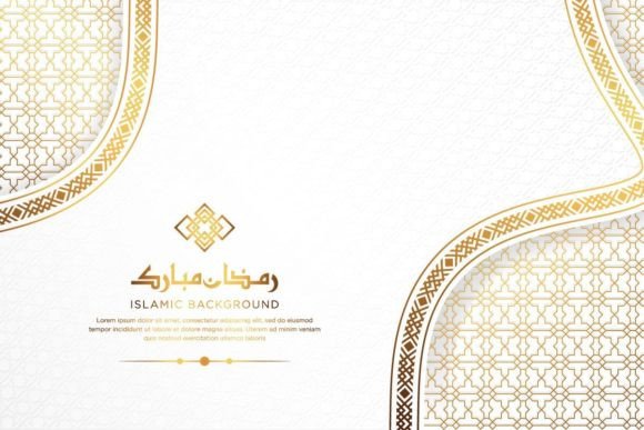 Ornamental Background Islamic Border Design: Crafting Luxury Visual Narratives for Modern Branding and Celebration