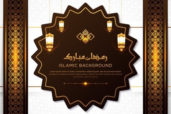 The Art of Gold Luxurious Ornaments Background in Contemporary Islamic Design
