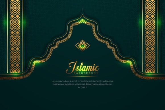 Unique Decorative Islamic Background for Creative Projects