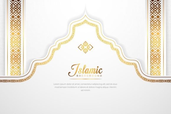 Unique Mosque Islamic Luxury Background: Elegance Meets Spiritual Design